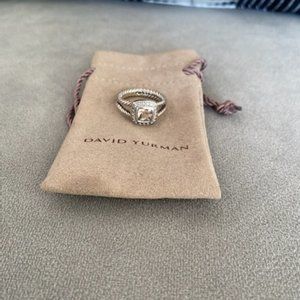 Petite Albion® Ring with Morganite and Diamonds
